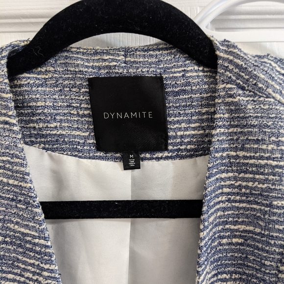 Women's Tweed Look Blazer - Picture 3 of 4